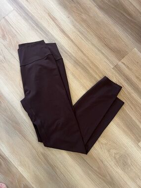 ZYIA Active High-Waist Leggings in Deep Chocolate